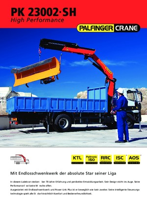 Grúas de carga hidráulicas Palfinger PK 23002 SH B