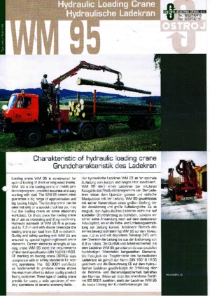Grúas de carga hidráulicas Ostroj WM 95 NT
