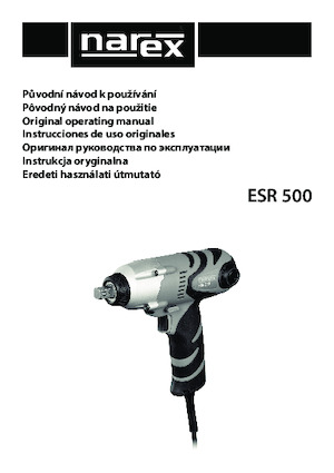 Atornilladores y llaves de impacto Narex ESR 500