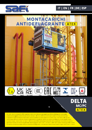 Elevadores Industriales Safi DELTA MC/PC ATEX