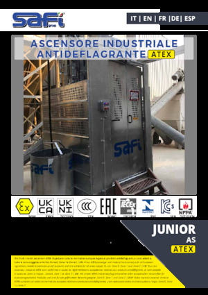 Elevadores Industriales Safi JUNIOR AS ATEX