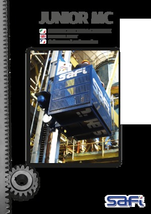 Elevadores Industriales Safi JUNIOR MC/PC 