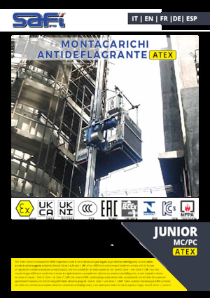 Elevadores Industriales Safi JUNIOR MP/PC ATEX