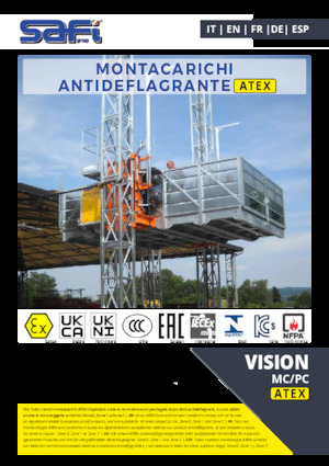 Elevadores Industriales Safi VISION MC/PC 5000 ATEX