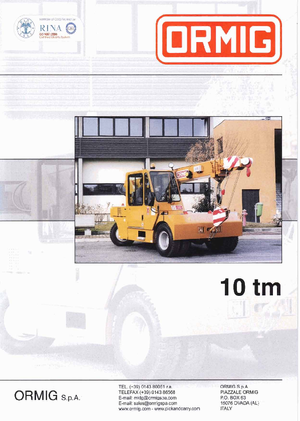 Grúas móviles industriales ORMIG 10 tm