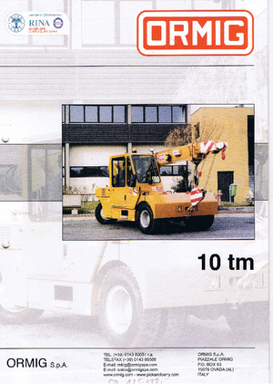 Grúas móviles industriales ORMIG 10 tm