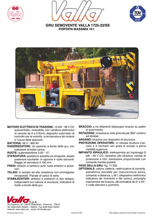 Grúas móviles industriales Valla 1725-22 SE