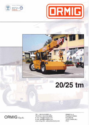 Grúas móviles industriales ORMIG 20 tm