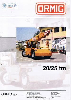 Grúas móviles industriales ORMIG 20 tm