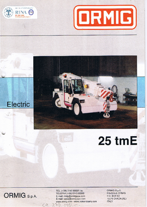 Grúas móviles industriales ORMIG 25 tmE