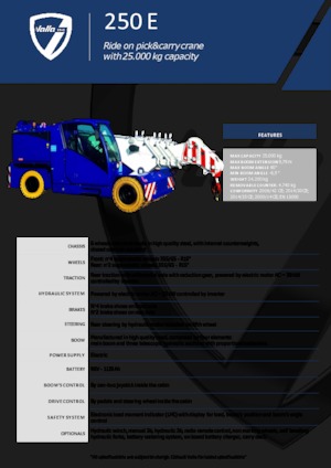 Grúas móviles industriales Valla 250 E 
