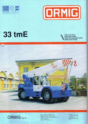 Grúas móviles industriales ORMIG 33 tm E