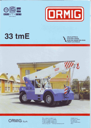 Grúas móviles industriales ORMIG 33 tm E