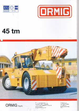 Grúas móviles industriales ORMIG 45 tm