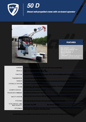 Grúas móviles industriales Valla 50 D 