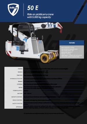 Grúas móviles industriales Valla 50 E