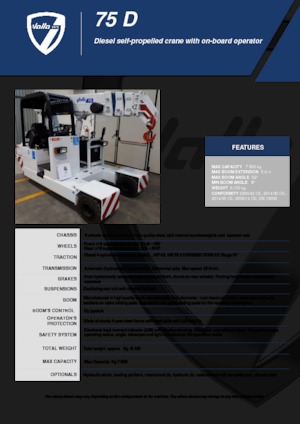 Grúas móviles industriales Valla 75 D 