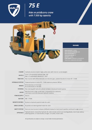 Grúas móviles industriales Valla 75 E 