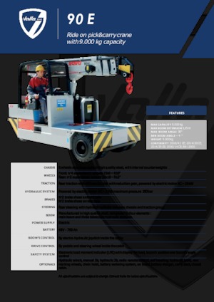 Grúas móviles industriales Valla 90 E