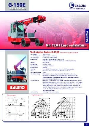 Grúas móviles industriales Galizia G 150