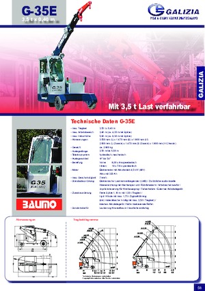 Grúas móviles industriales Galizia G 35 E