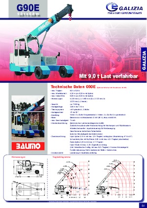 Grúas móviles industriales Galizia G 90
