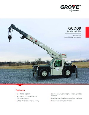 Grúas móviles industriales Grove GCD09
