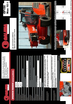 Grúas móviles industriales Galizia GF 100