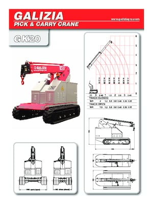 Grúas móviles industriales Galizia GK 20 E