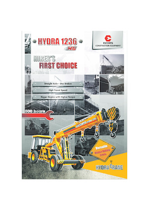 Grúas móviles industriales Escorts Hydra 1236