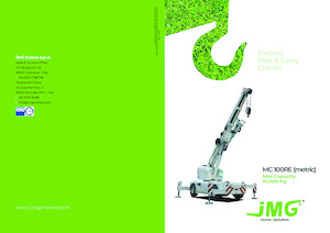 Grúas móviles industriales JMG MC 100RE