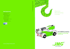Grúas móviles industriales JMG MC 100RE