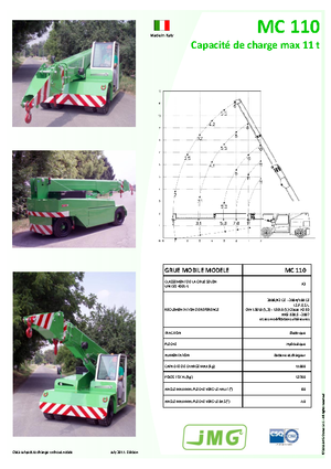 Grúas móviles industriales JMG MC 110