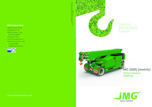 Grúas móviles industriales JMG MC 250S