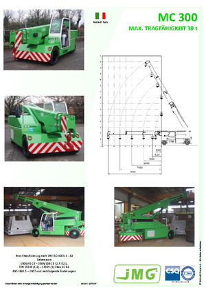 Grúas móviles industriales JMG MC 300