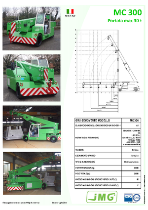 Grúas móviles industriales JMG MC 300