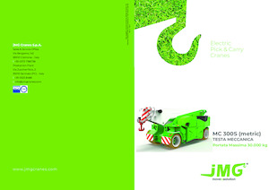 Grúas móviles industriales JMG MC 300S 