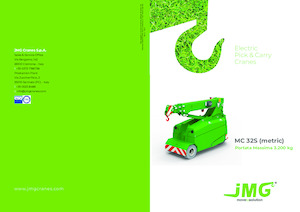 Grúas móviles industriales JMG MC 32S