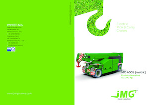 Grúas móviles industriales JMG MC 400S