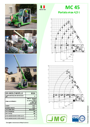 Grúas móviles industriales JMG MC 45