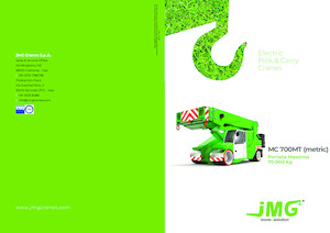 Grúas móviles industriales JMG MC 700MT