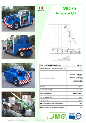 Grúas móviles industriales JMG MC 75