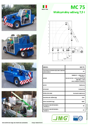 Grúas móviles industriales JMG MC 75