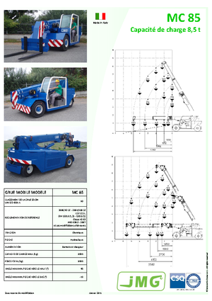 Grúas móviles industriales JMG MC 85