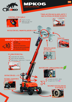 Grúas móviles industriales Jekko MPK06V