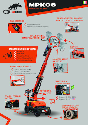 Grúas móviles industriales Jekko MPK06V