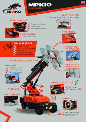 Grúas móviles industriales Jekko MPK10