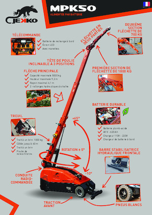 Grúas móviles industriales Jekko MPK50