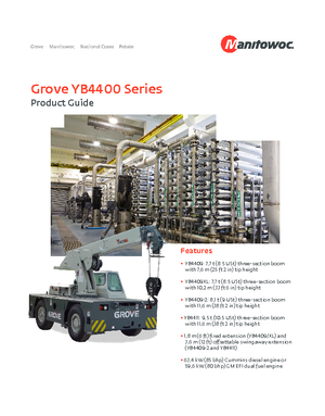 Grúas móviles industriales Grove YB4411