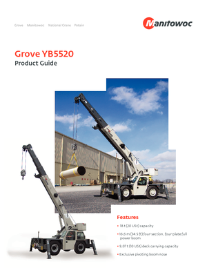 Grúas móviles industriales Grove YB5520